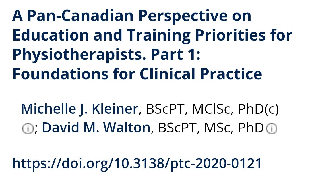 Michelle Kleiner (@mjkleiner) on Twitter photo It was a pleasure working with <a href="/uwo_dwalton/">Dave Walton</a> to understand Canadian physiotherapists' perspectives on education priorities for clinical practice (Part 1) It was a pleasure working with <a href="/uwo_dwalton/">Dave Walton</a> to understand Canadian physiotherapists' perspectives on education priorities for clinical practice (Part 1)