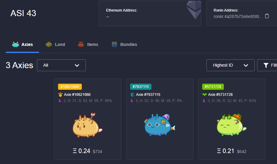 Axies Collection tweet media