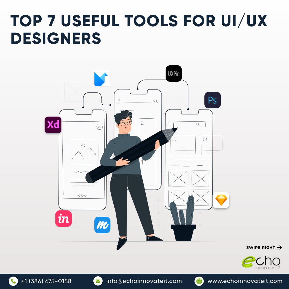 echoinnovateit's tweet photo. Are you looking for a UI/UX designer? Then here are some of the top tools that can transform how we work and deliver creative designs.
Check Out Our Blog on UI UX DESIGN TOOLS.
https://t.co/BwDBlD9uRr
#ui #uiux #uiuxdesign #uiuxdesigner #uidesign #uiuxtools #uitools https://t.co/o0HhVem0jQ