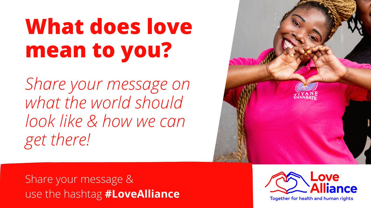 Aidsfonds International (@aidsfonds_intl) on Twitter photo In 2021, the #LoveAlliance gave voice to the people who need to be heard the loudest -the communities most affected by #HIV. 📢
We asked them: what does love mean to you? ❤️
It is time to put communities at the center of change!
➡️bit.ly/lovemeanstome
#MondayMemories In 2021, the #LoveAlliance gave voice to the people who need to be heard the loudest -the communities most affected by #HIV. 📢
We asked them: what does love mean to you? ❤️
It is time to put communities at the center of change!
➡️bit.ly/lovemeanstome
#MondayMemories