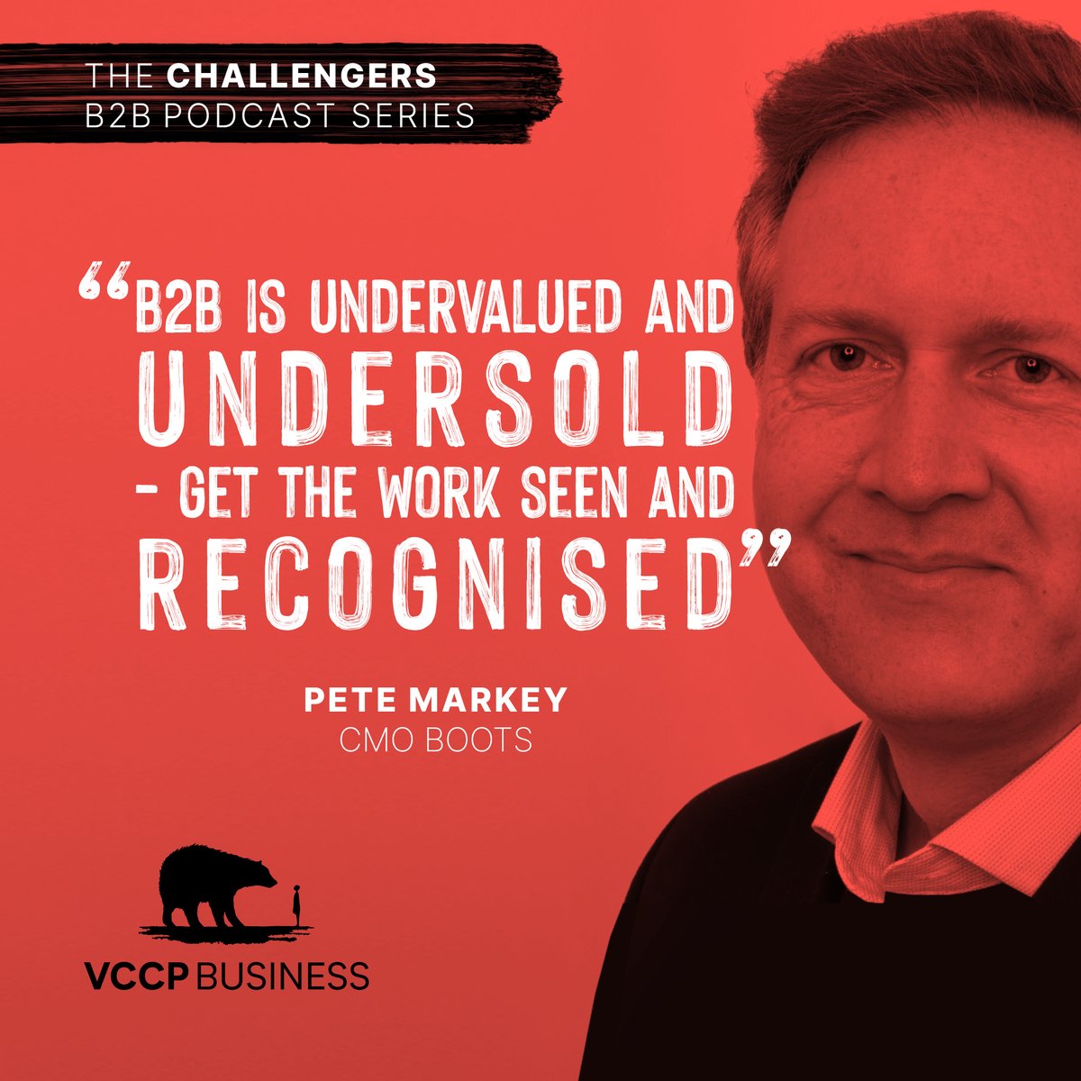 VCCP Business (@vccpbusiness) on Twitter photo Get out there B2B! Hereās what <a href="/petermarkey/">Peter Markey</a> CMO Boots has to say on addressing the most pressing challenges in B2B. Check out our B2B podcast series, The Challengers at bit.ly/VCCPBusiness #b2bmarketing #fearlesssleadershipr Get out there B2B! Hereās what <a href="/petermarkey/">Peter Markey</a> CMO Boots has to say on addressing the most pressing challenges in B2B. Check out our B2B podcast series, The Challengers at bit.ly/VCCPBusiness #b2bmarketing #fearlesssleadershipr