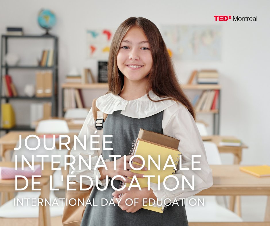 L’éducation est un droit humain, un bien public et une responsabilité publique.
L’éducation est célébrée pour promouvoir le rôle qu’elle contribue pour la paix et le développement. 

#education #learning #tedx #tedxmontreal #montreal