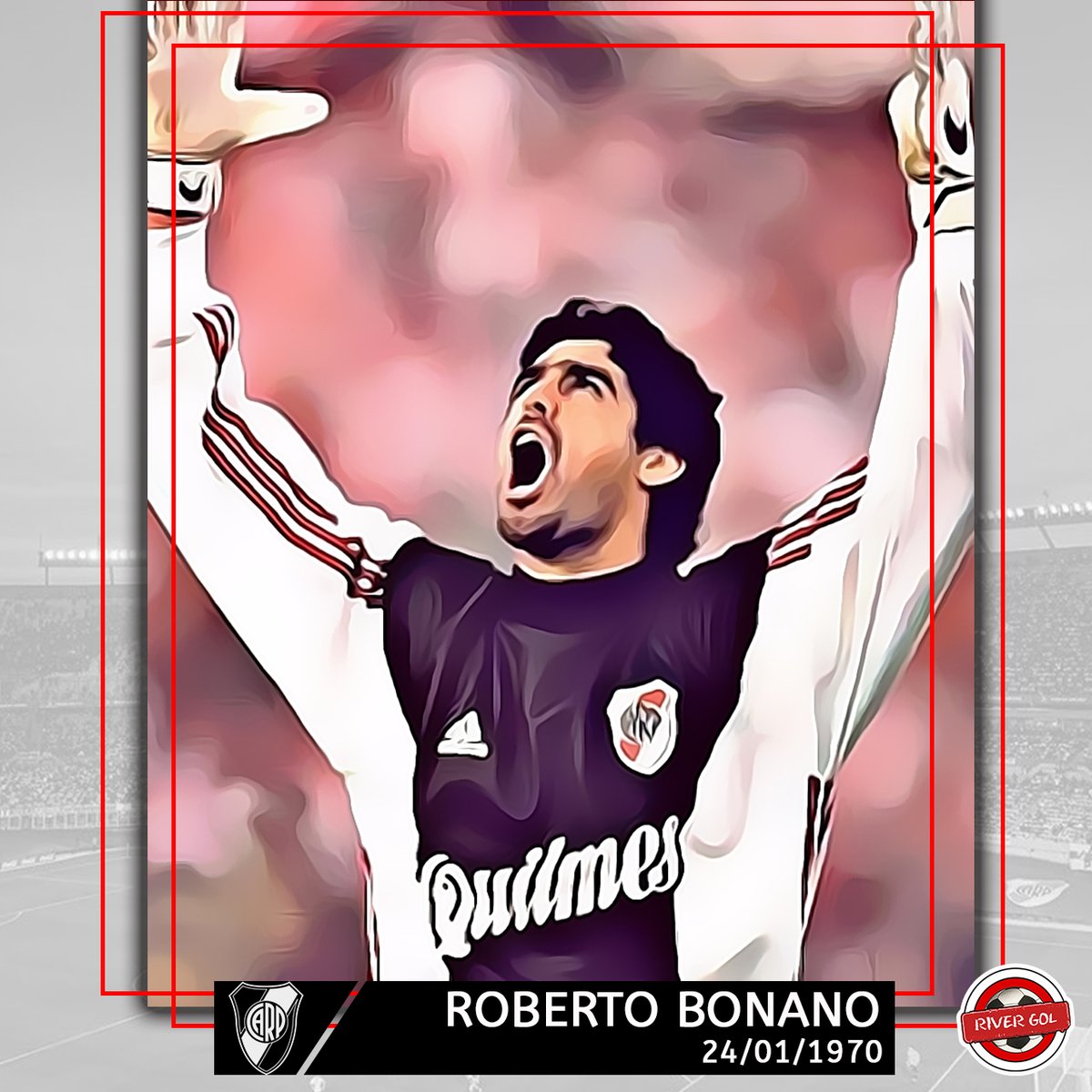 RiverGolOk's tweet photo. FELIZ CUMPLE TITO
El 24 de Enero de 1970, nacía en Rosario, Roberto Oscar Bonano.
Defendió el arco mas grande del mundo entre 1996-2001
obteniendo 7 titulos.
Feliz cumple @robertobonano
#rivergol #felizcumple #cumplehoy #bonano
#rivermibuenamigo #riverteamo #rivervossosmivida https://t.co/eCXdW0BlSJ