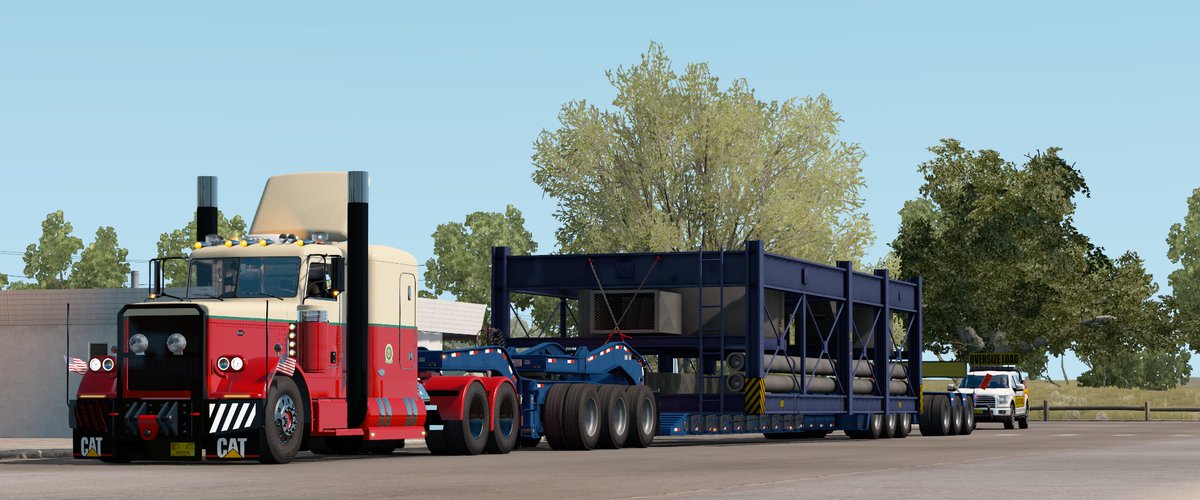kcr58's tweet photo. A Year ago today, someone had some troubles. Also, I did one more 🚧 Special Transport 🚧 delivery after seeing that accident.
Watch my driving ▶️
https://t.co/yU8q9on5rE
#SCSsoftware #ATS
#AmericanTruckSimulator
#Peterbilt #Peterbilt389
#Viper2 #KCR58_Game https://t.co/Scx2y9qcRe