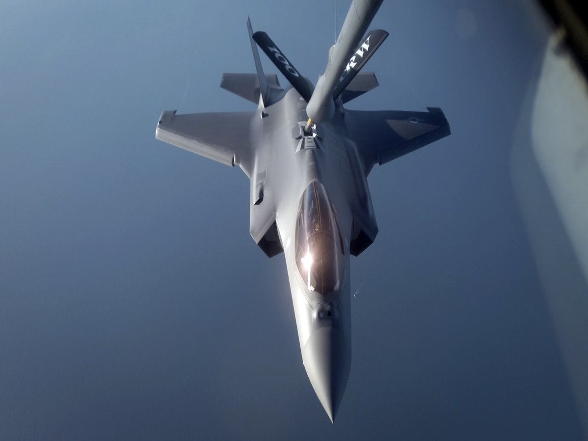 RAF Mildenhall (@rafmildenhall) on Twitter photo #100ARW KC-135s refueled the <a href="/usairforce/">U.S. Air Force</a>'s newest fifth-generation fighter and the most recent addition to <a href="/HQUSAFEAFAF/">USAFE-AFAFRICA</a>. β½πβοΈπͺ #100ARW KC-135s refueled the <a href="/usairforce/">U.S. Air Force</a>'s newest fifth-generation fighter and the most recent addition to <a href="/HQUSAFEAFAF/">USAFE-AFAFRICA</a>. β½πβοΈπͺ