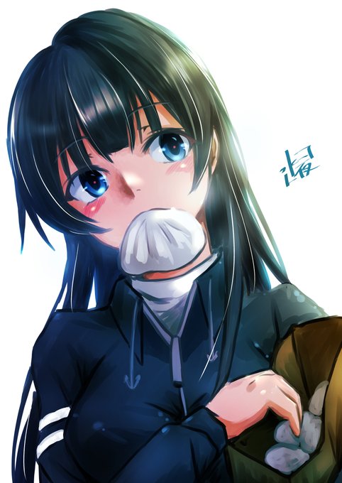 #艦これ版深夜の真剣お絵描き60分一本勝負
#艦これ版真剣お絵描き60分一本勝負_20220124
#阿賀野

買い食い阿賀野姉ぇ 