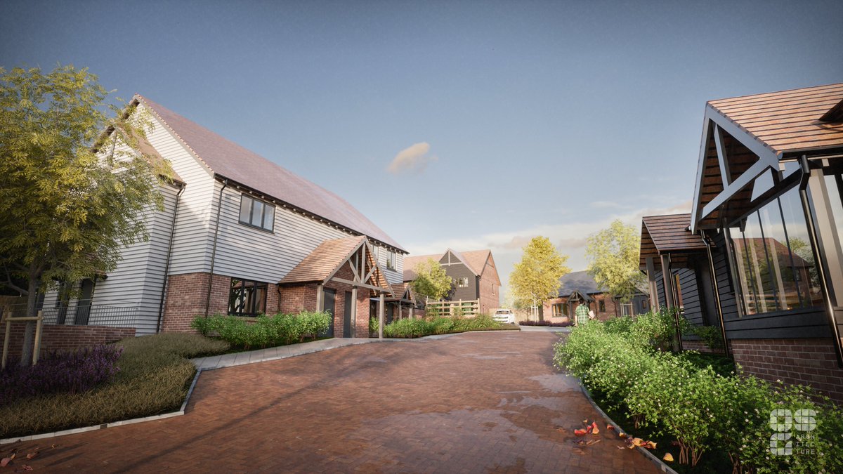 OSGarchitecture's tweet photo. OSG are delighted to announce planning consent has been granted for a new 13 house scheme in Sheperdswell, designed for English Rural Housing Association, and the first CLT in Kent to gain planning!

Read more here:
https://t.co/lqqcMd3dax

#community #affordable #housing #dover https://t.co/q6L3q1Nl9z