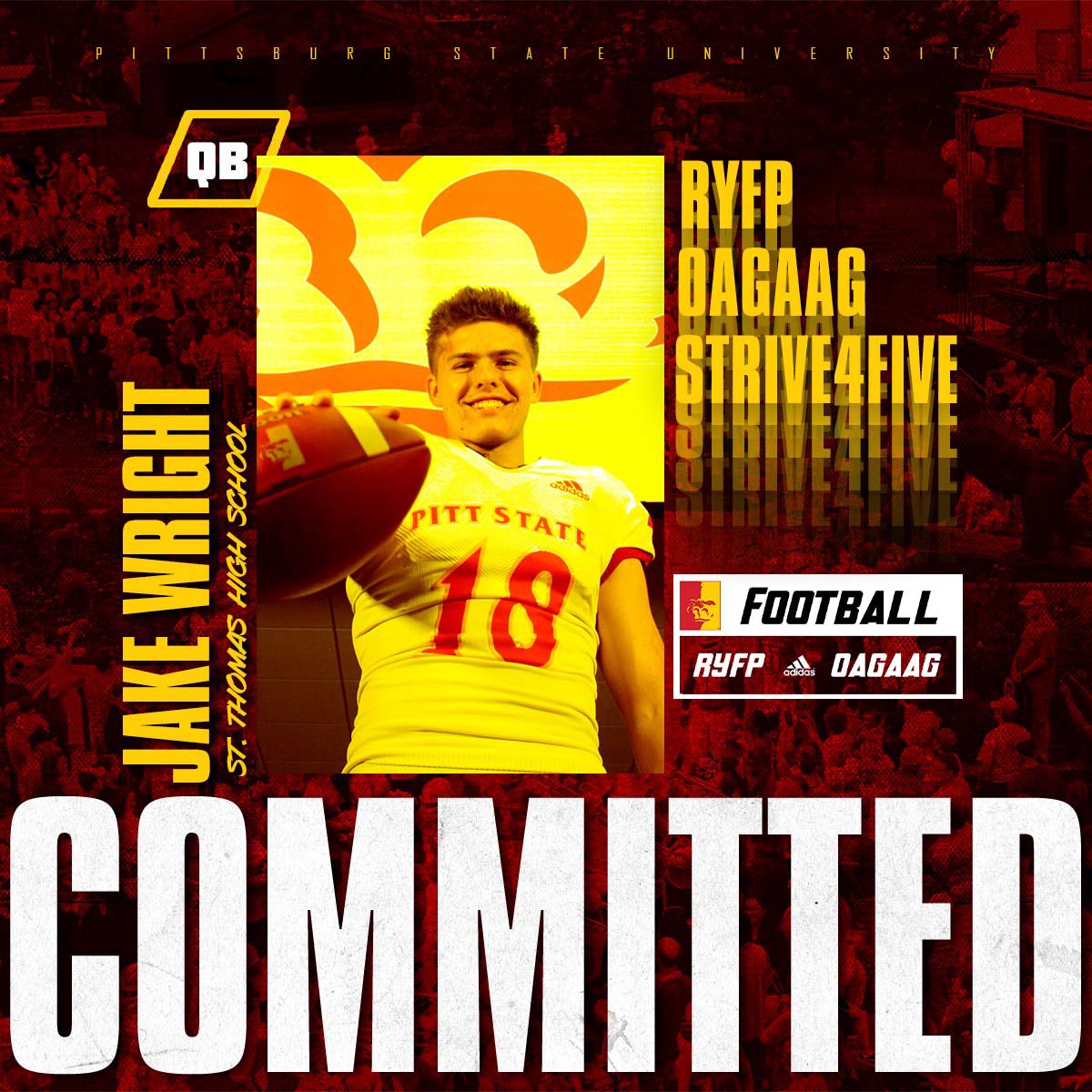 COMMITTED ‼️ 🦍 <a href="/GorillasFB/">Pitt State Football</a>