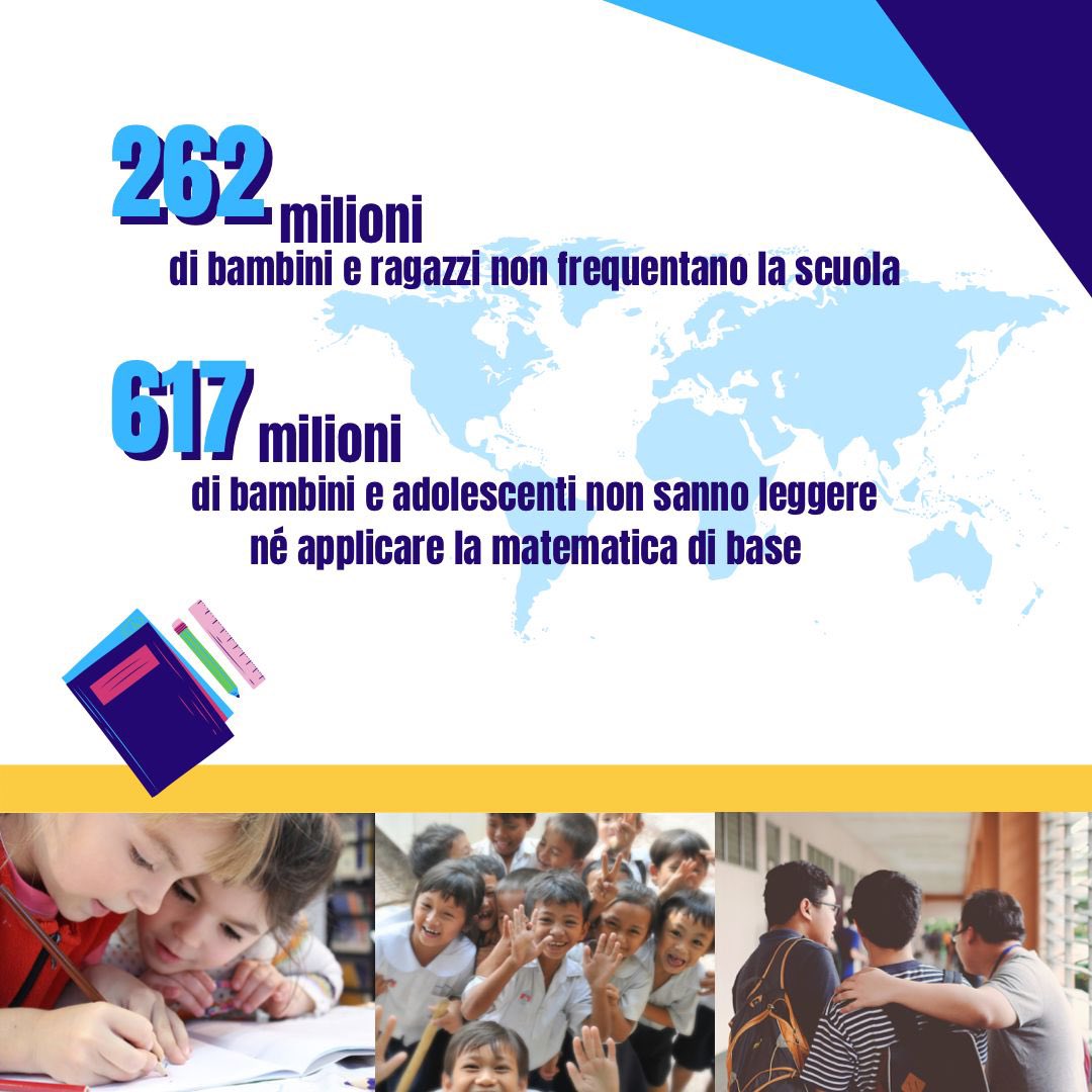 📚 International Day of Education 

24 Gennaio - Giornata internazionale dell’Educazione. 

Garantire un’istruzione equa e accessibile a tutti è anche il 4° Obiettivo dell’Agenda 2030, nonché un diritto richiamato dalla Dichiarazione dei Diritti Umani. #Agenda2030 #EducationDay