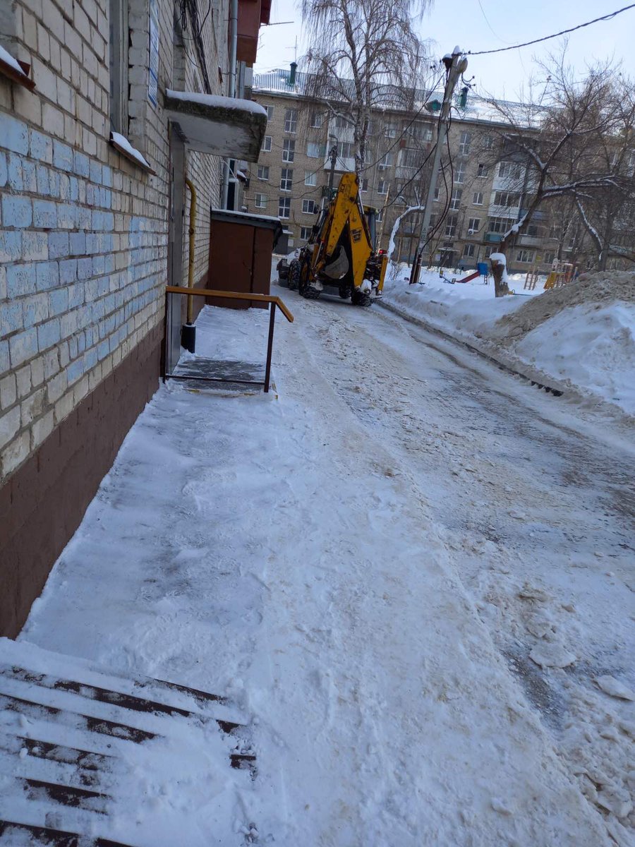 Мониторинг придомовой территории 24.01.2022 Ул. Горького,66 , УК «Время перемен»