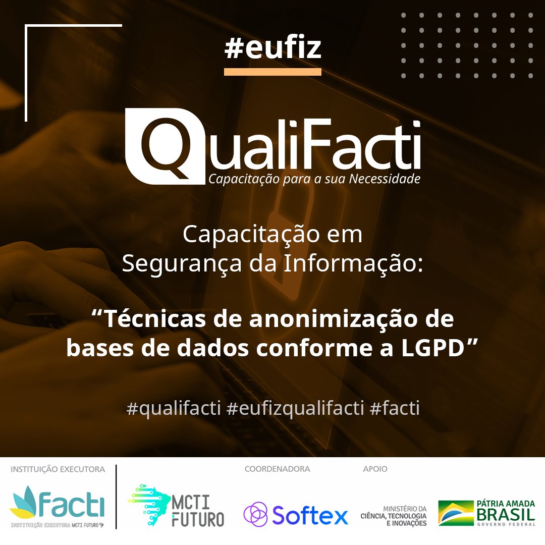 vPhPeaga's tweet photo. Excelente experiência, professor de qualidade, atencioso e bem explicativo.
Aprendi muito sobre LGPD, e tbm como defender diversos tipos de dados, bom demais #Facti #QualiFacti https://t.co/c4HnWsbcA8