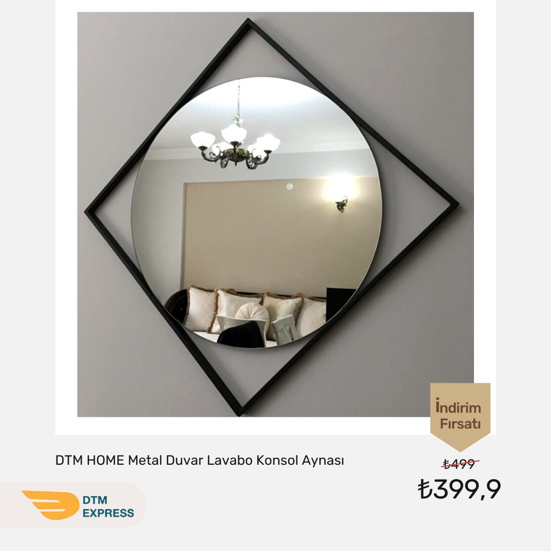 DTM HOME çok amaçlı metal konsol aynası ile evinizin havasını değiştirin! Metal ile cam uyumunu evinize taşıyın, evinizi olduğundan ferah gösterin ✨ 

#Dtmexpress #Evdekorasyonu #Kayseri #Kayseridekorasyon #Aynadekorasyonu #konsolayna #salondekorasyonu #oturmaodasidekoru