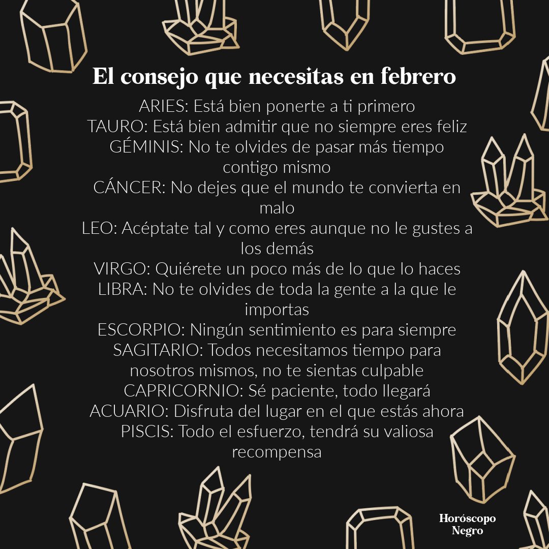 horoscoponegro's tweet photo. El consejo que necesitas en febrero 🔮 https://t.co/tekQJvbDWo