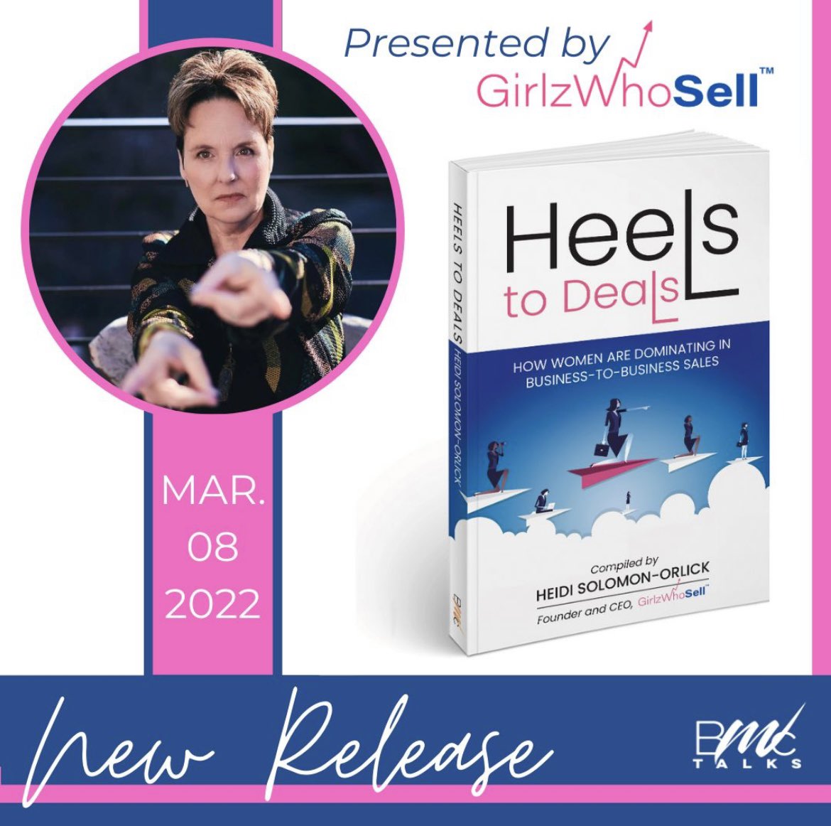 There is a new sales book being released supporting #womeninsales 
You can pre-order your copy of Heels to Deals: How Women Are Dominating in #B2B Sales TODAY at a reduced price at: lnkd.in/eKRvZk4y #Amazon #books