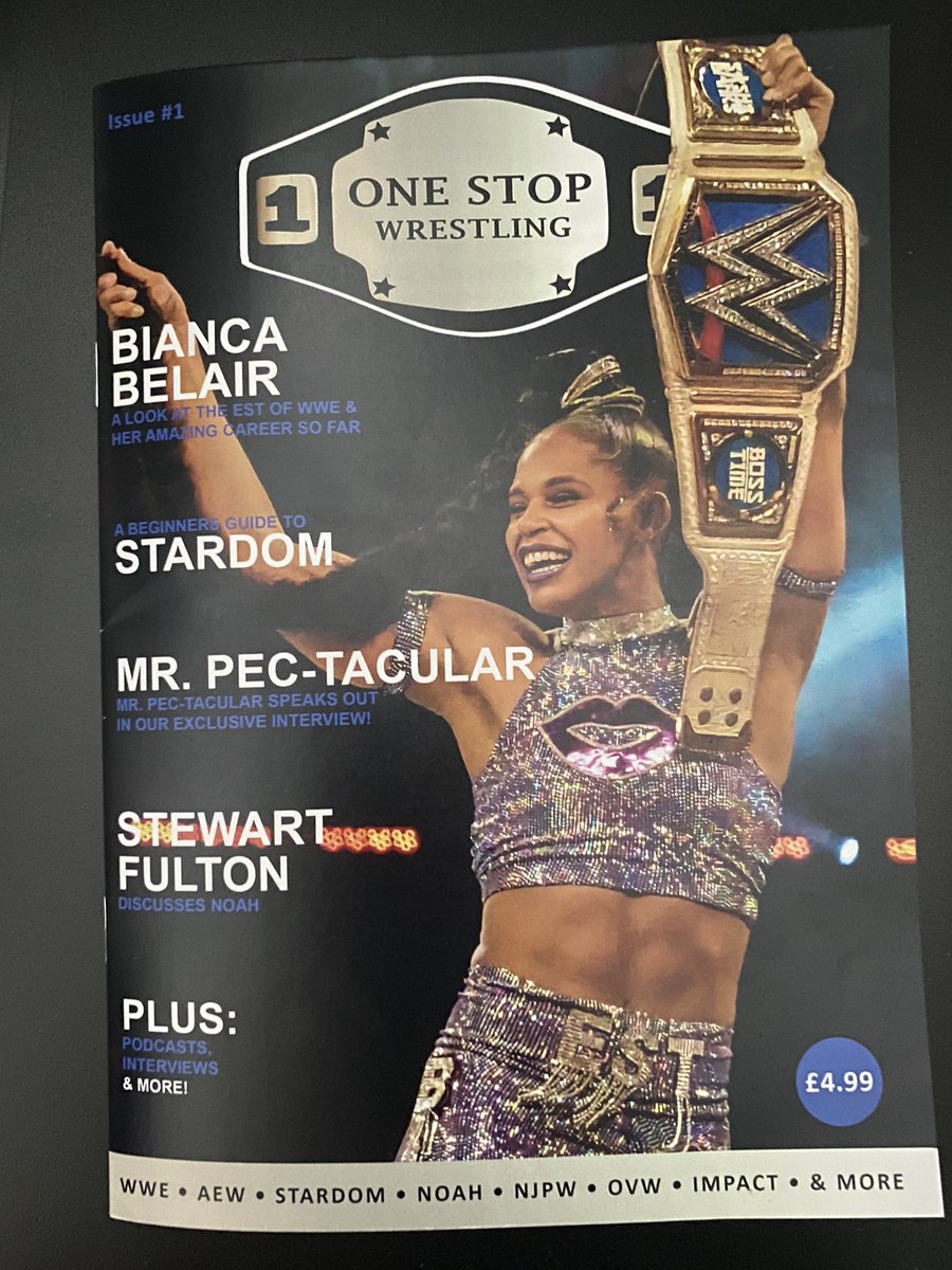 1Stop_Wrestling's tweet photo. 🚨BREAKING NEWS🚨
Issue 1 of the #OneStopWrestling magazine launches this FRIDAY 📆
Stay tuned for how you can order your copy in the coming days!!!
Don’t miss the Wrestling Magazine for Wrestling Fans!!! https://t.co/AGslxkjHSi