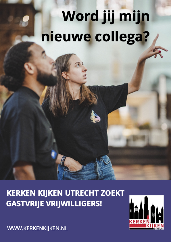 KKUtrecht's tweet photo. KKU is weer op zoek naar enthousiaste vrijwilligers! 

#Utrecht #vrijwilligerswerk #kerkenkijken #domstad #KKU #vacature #Utrecht #kerkekijkenutrecht https://t.co/dqOLcHDfQq