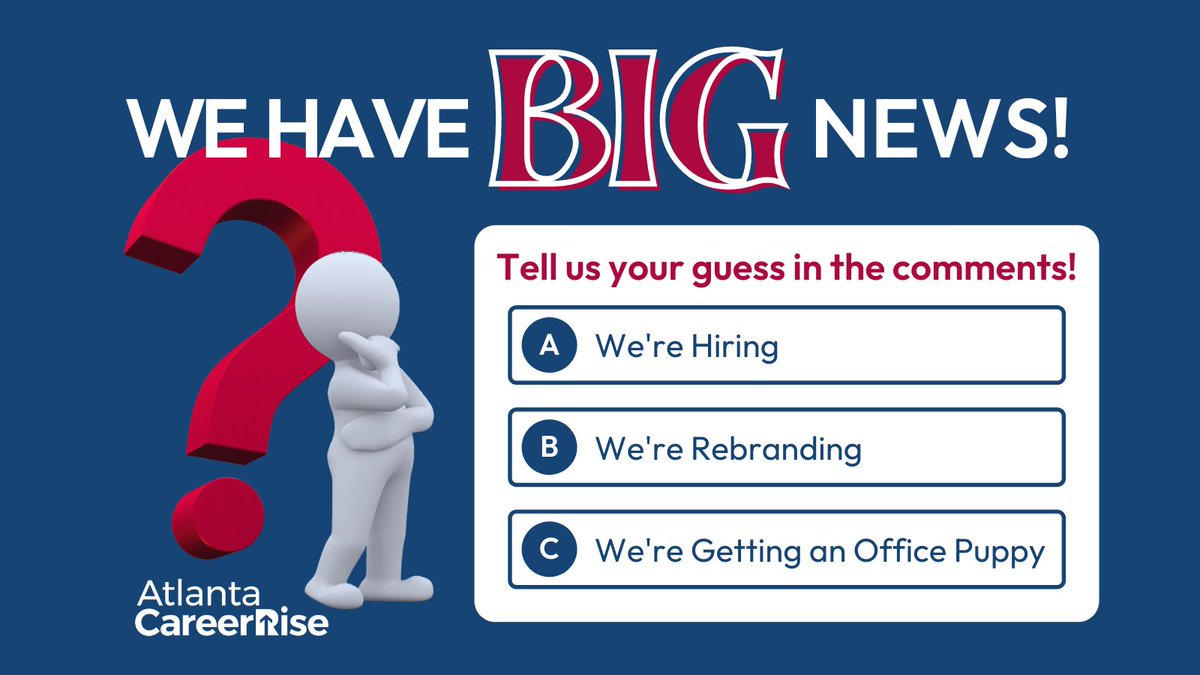 We have some BIG news that we can't wait to share with you! Can you guess what our news is? Let us know in the comments! #bignews