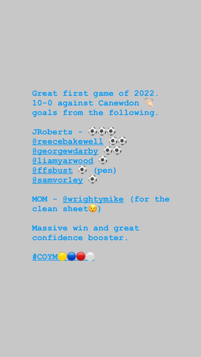 MytonRovers's tweet photo. First Game of 2022. Great start to the year let this continue #COYM https://t.co/TG688iEvhN