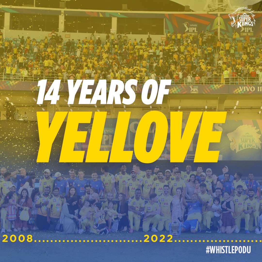 Anbuden throwbacking to the day when it all began! 💛

#14YearsOfYellove #WhistlePodu 🦁