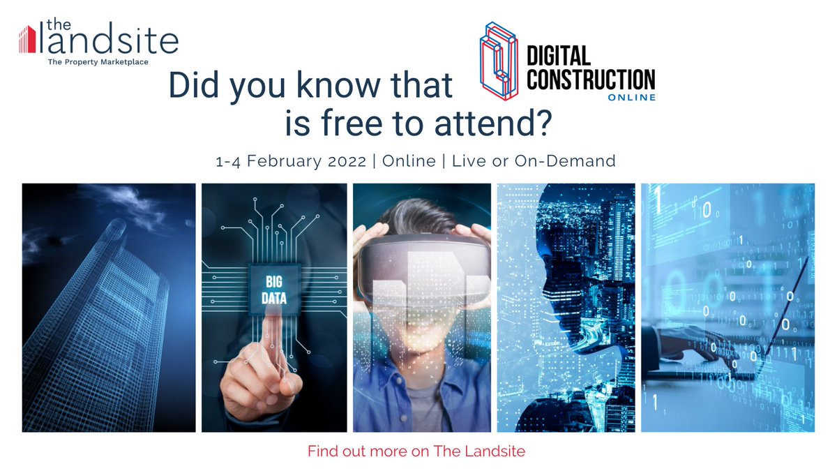 thelandsite's tweet photo. Are you attending the UK & EU Digital Construction Online Event? 🎟
For more information on this event and other property related events, head to our events calendar 👉 https://t.co/y7pqHcp9FP
#Construction #PropertyEvents #commercialproperty #webinar https://t.co/7z7HyBQy7N