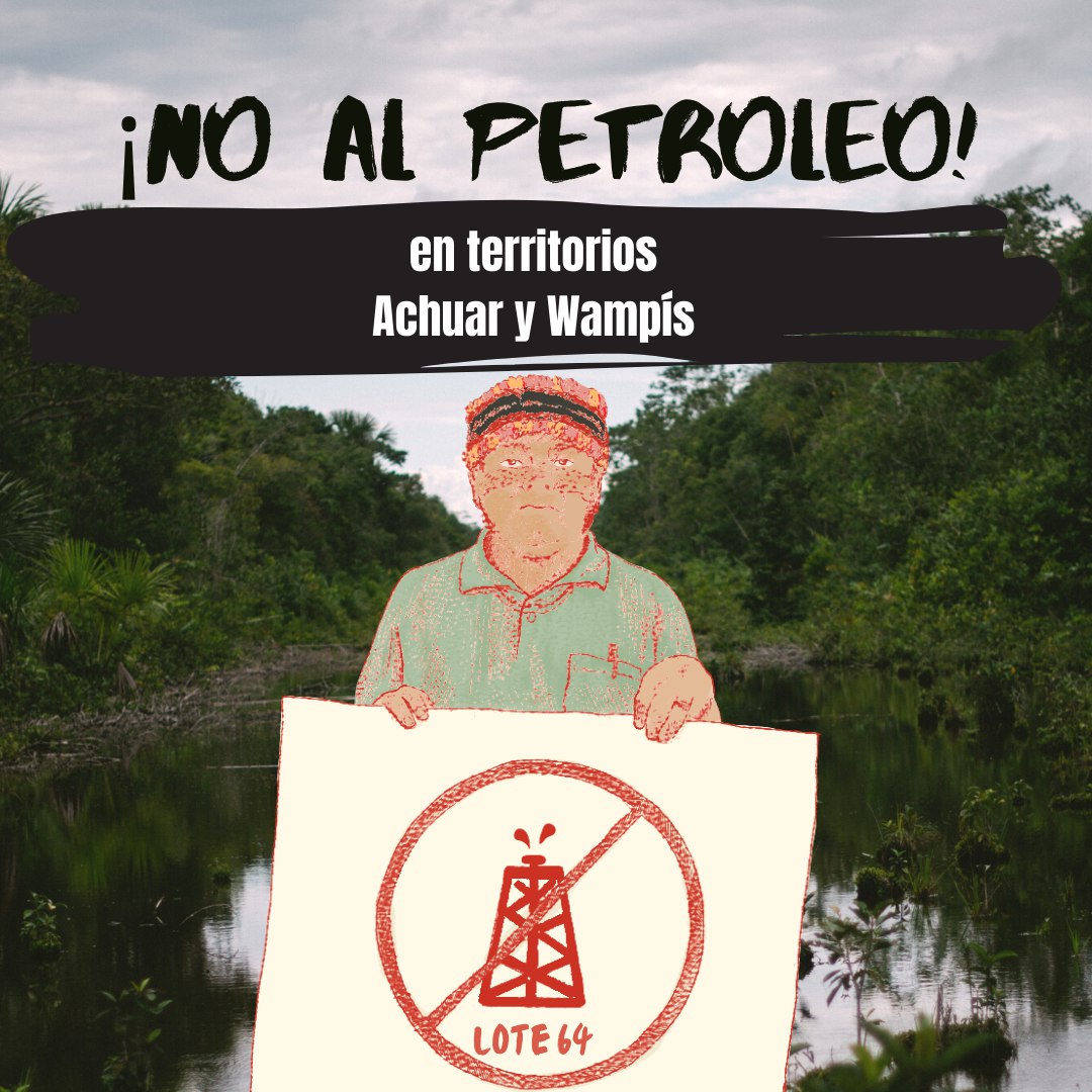 NacionWampis's tweet photo. GTANW y @FENAP_PERU nos solidarizamos con pescadores afectados x #derrame de #Repsol en Ventanilla, y reiteramos nuestro absoluto rechazo a la actividad petrolera en nuestros territorios, ya q @petroperu_sa pretende iniciar operaciones en el #Lote64 sin nuestro consentimiento. https://t.co/JJ1GJ9Xpe2