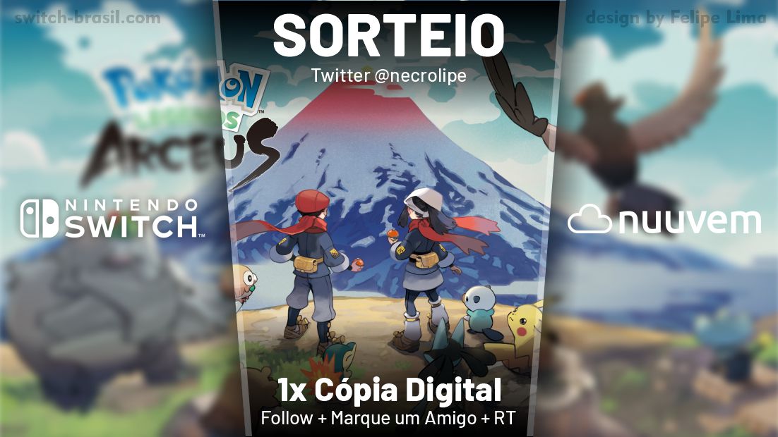 necrolipe's tweet image. 🏷️CUPOM🏷️

Utilize o ARCEUSDISPOR na compra de Legends pela Nuuvem para ganhar desconto de R$ 20: oferta.vc/v2/24db563be0

🎁SORTEIO🎁

Concorra à uma cópia digital de #PokemonLegendsArceus 

1. Seguir @necrolipe e @nuuvem
2. RT + marcação de amigo
– Até 27/01

🍀Boa Sorte