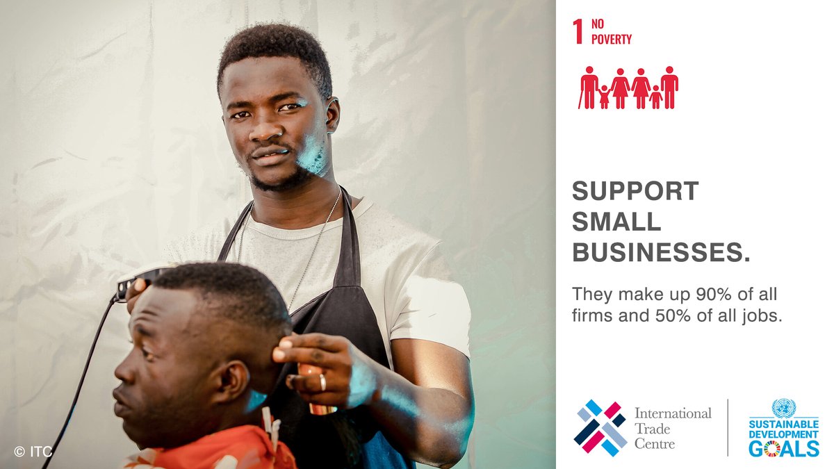 When you support a #SmallBusiness, you support a dream.

In difficult times, each of your purchase - no matter how small - makes a big difference.

We all have a role to play in making "No Poverty" a reality. #SDGs

🔗bit.ly/3nI2d54 | #GlobalGoals