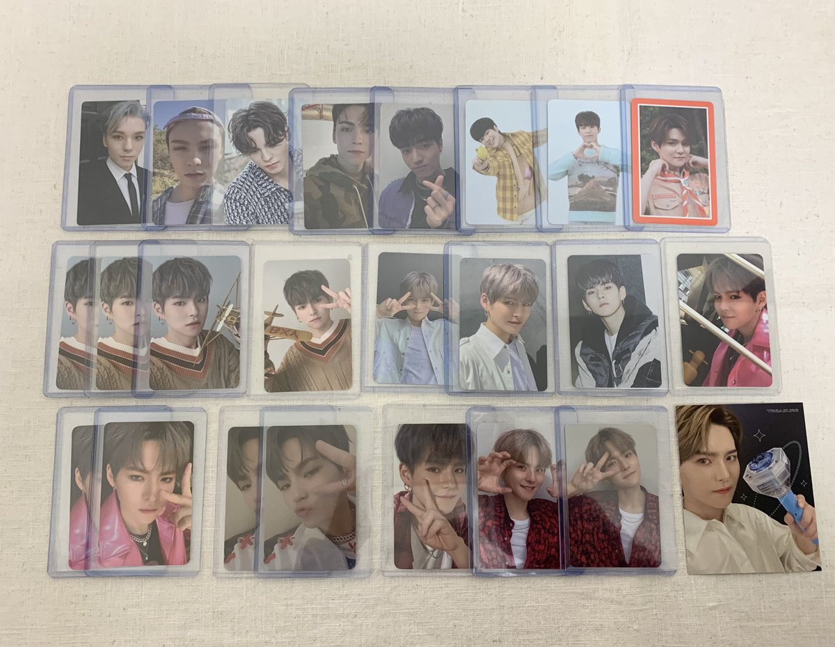 m_yo15's tweet photo. SEVENTEEN treasure txt トレカ 交換

《譲》画像1~4(出し惜しみ/友人代行有り)
《求》固ツイ ディノ ミンギュ
           txt ヨンジュン
           treasure ヨシ

未所持が多いため何でも検討致します🕊
(n対1可能/レート考慮〇)

条件の合う方がいらっしゃいましたら是非お声がけ下さい⸜♡⸝‍ https://t.co/7bt2o0CkBd