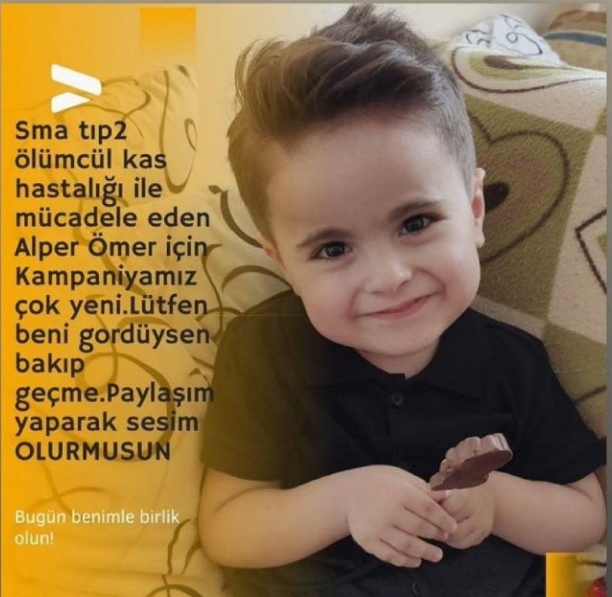Sma tıp 2 ölümcül kas hastalığı ile mücadele eden Alper’e destek olmak isteyenler tagı mente bırakabilirler. #alperenefesol