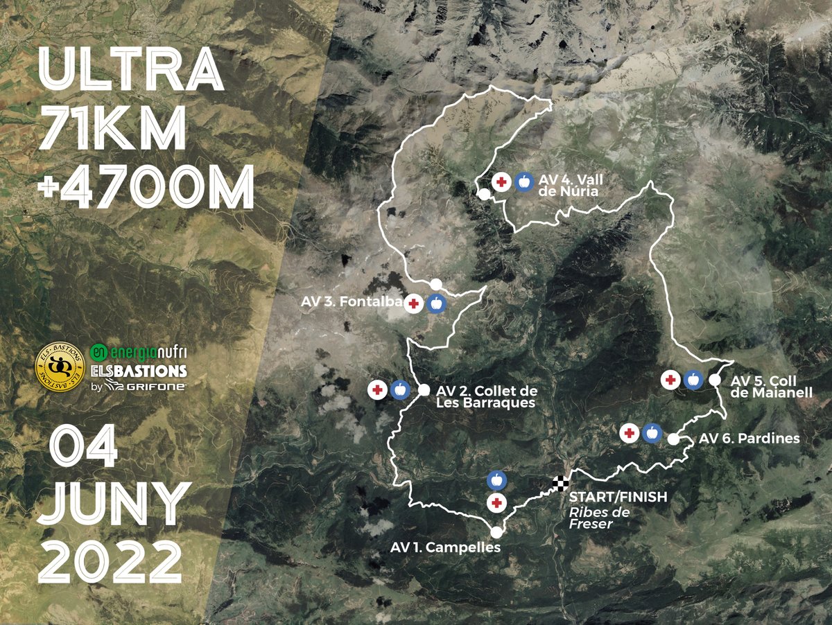 elsbastions's tweet photo. JA HAS DECIDIT LA TEVA DISTÀNCIA PER ELS BASTIONS 2022? 🤔 Al nostre web trobaràs recorreguts, perfils i tracks. Medita i inscriu-te ja, que això s'acosta!
✔️ +INFO I INSCRIPCIONS ▶️ https://t.co/KIVNiPLYnP
#elsbastions #skyraces #elsetge #vallderibes #valldenuria https://t.co/lOf5QtuiJ3