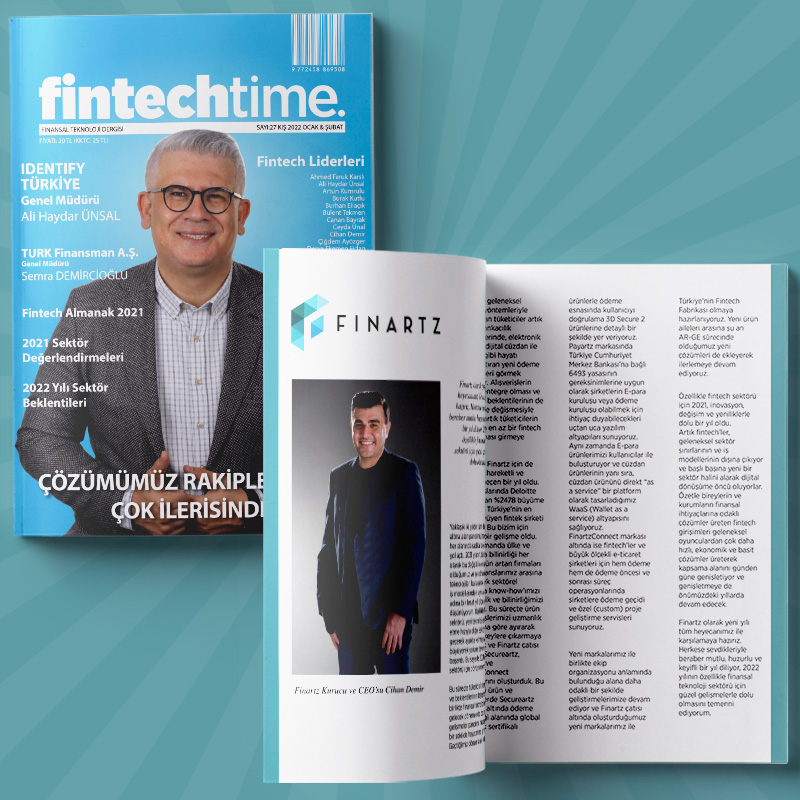 fintechtime's tweet photo. “2021 #Fintech Sektörü için Dönüşüm Yılı Oldu!”
#Finartz Kurucu ve CEO’su Cihan Demir'in 2021 yılı sektör değerlendirmesi ve 2022 yılı beklentileri Fintechtime Kış 2022 Ocak & Şubat sayısında.
#Fintechtime #Dergilik ve #dMags'de.
https://t.co/hUtLMLoPuM https://t.co/o9yyA2rlZq