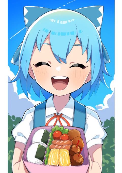 一緒に食べよ!
#東方project #チルノ #イラスト
#絵描きさんと繋がりたい #絵柄好みって人にフォローされたい
#イラスト好きな人と繋がりたい 