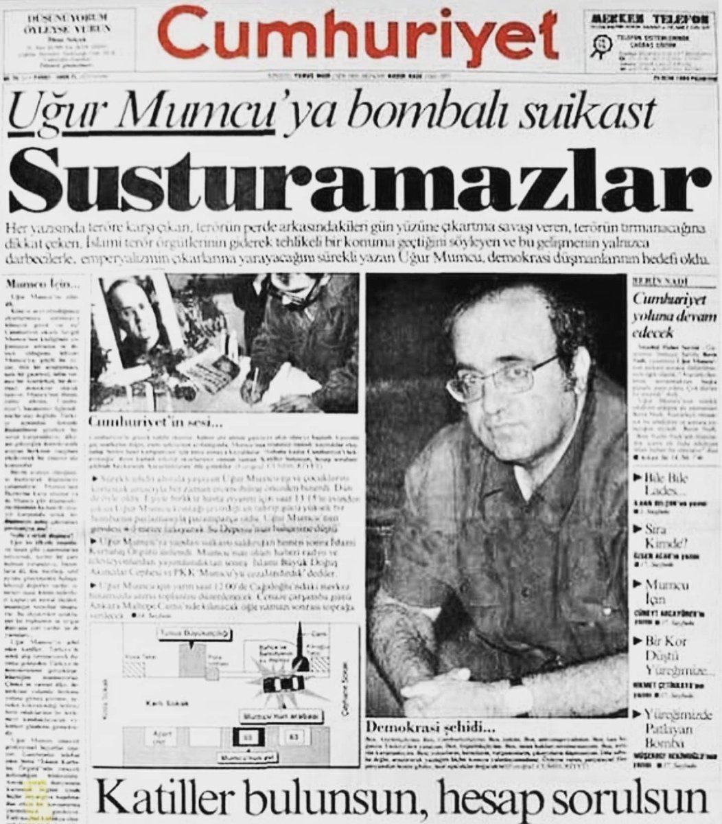 glysydn's tweet photo. "Vurulduk ey halkım, UNUTMA bizi" #UğurMumcu #UğurlarOlsun https://t.co/YVUEmLIfIP