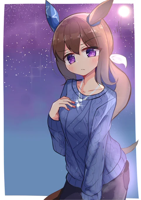 アドマイヤベガ。常にちょっと不機嫌そうなアヤベさん、好き! #ウマ娘