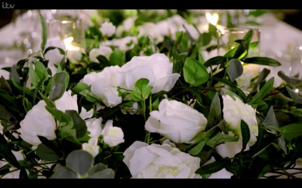 TessaHartmann's tweet photo. Big shout out to @treetop_events who designed the set and flowers for @RHOJersey - watch it tonight on @ITVBe at 9pm. Well done Treetop - great job.  If flowers could talk eh? 🤪😜🤣🎉❤️🥂 https://t.co/FoYT1r8055