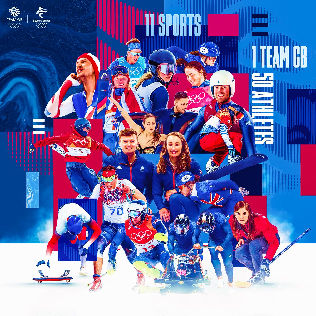 50 athletes, 11 sports, one Team GB. The class of Beijing 2022 are ready for the Winter Olympics. #TeamGB