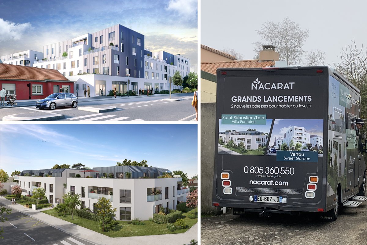 Lors des deux précédents week-ends, nos programmes #SweetGarden à Vertou et #VillaFontaine à <a href="/stsebsurloire/">Saint-Seb</a> ont été lancés commercialement !  

1️⃣ Sweet Garden
Architecte : Arlab Architectes

2️⃣ Villa Fontaine
Architecte : <a href="/twdzozio/">Di Z</a> 

Pour plus d'infos ➡️ bit.ly/3qLF2sx