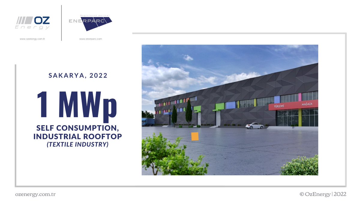 oz_energy's tweet photo. New PV project, at a glance;

Location: Sakarya, Turkiye

Capacity: 1 MWp

Type: Self Consumption/ Industrial Rooftop

#OzEnergy #enerji #solar #elektrik #üretim https://t.co/tlu50j7WIz
