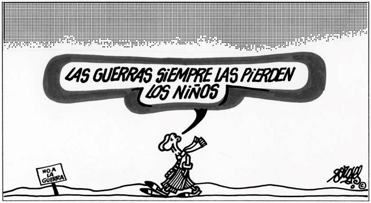 forges's tweet photo. Viñeta publicada en 'El Mundo', el 30 de enero de 1991 #LaForgesteca #SiempreForges #Noalaguerra https://t.co/QgpBhSbV8k