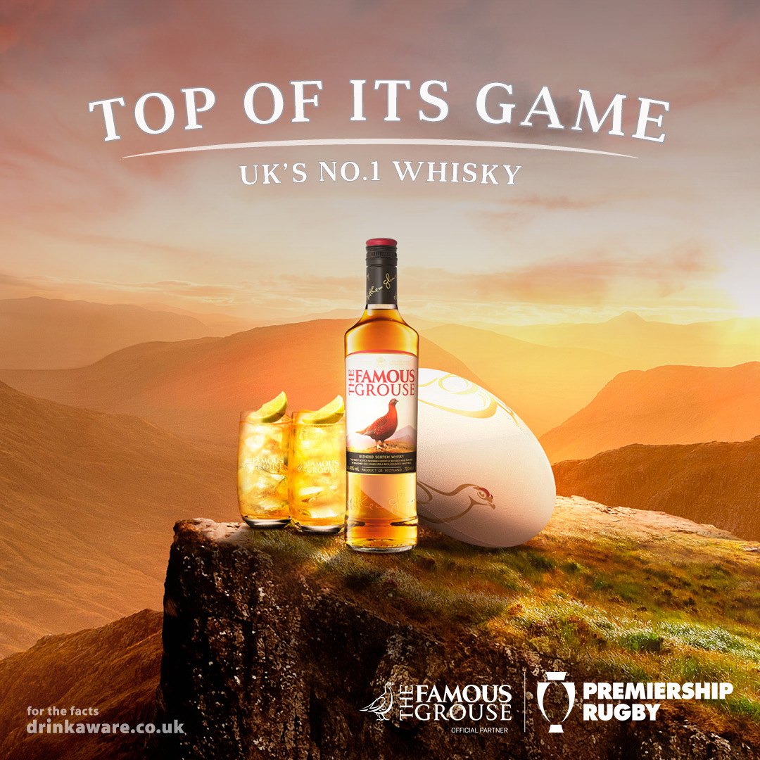premrugby's tweet photo. Kick off a new year of #GallagherPrem with @thefamousgrouse 🏃 

They’re giving away 2 tickets to a February fixture of your choice – plus a bundle of Famous Grouse goodies 🥃 

For a chance to win ➡️ https://t.co/4TXGi5eHfa 👀🏉  

#SpiritofRugby https://t.co/b4Sq1pQuAv