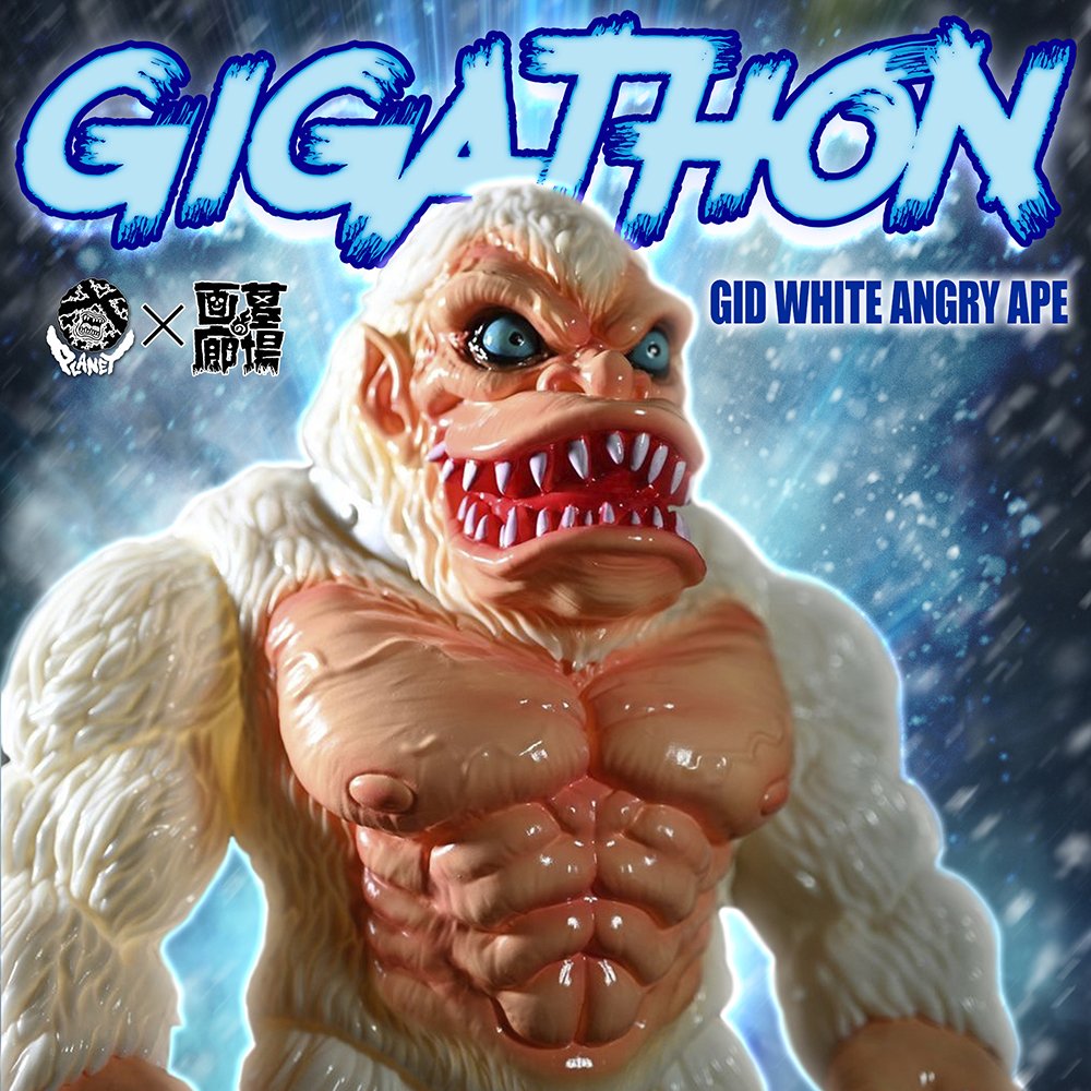 hakaba_gallery's tweet photo. 【抽選ソフビ】#GIGATHON（GID WHITE ANGRY APE）
当選者の方にメールを送りました。この度は沢山のご応募、誠にありがとうございました。
https://t.co/fIq9YOveVB https://t.co/d0ysxP5aT1
