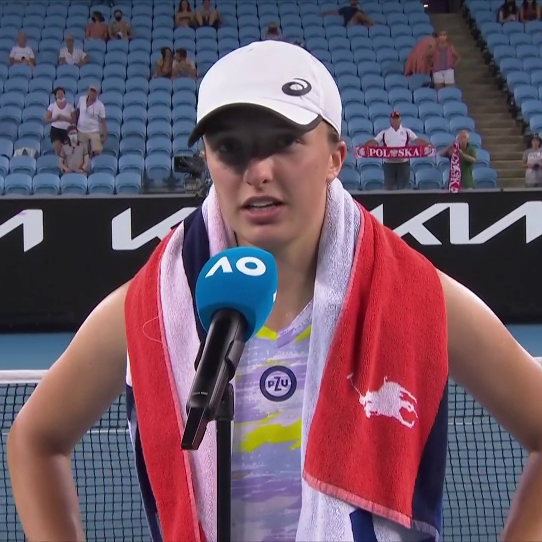 Eurosport on X: ""I cry when I lose and I cry when I win!" 😭 Iga Swiatek reveals why she felt so emotional when reaching her first Australian Open quarter-final #AusOpen | @