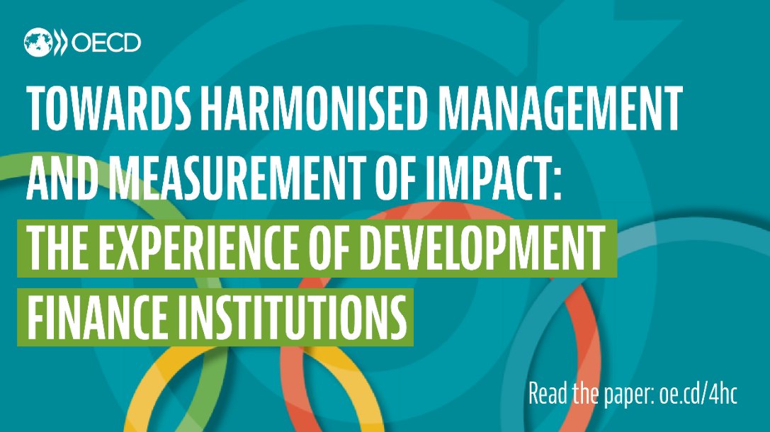 Ever wondered why we need #impactstandards ? Our new #impact Close Up uses the results of a #DFI mapping exercise to make the case for greater #transparency, more alignment of #impactmetrics and common #standards like the OECD-UNDP IS-FSD🎯
👉 Read in full oe.cd/4hc