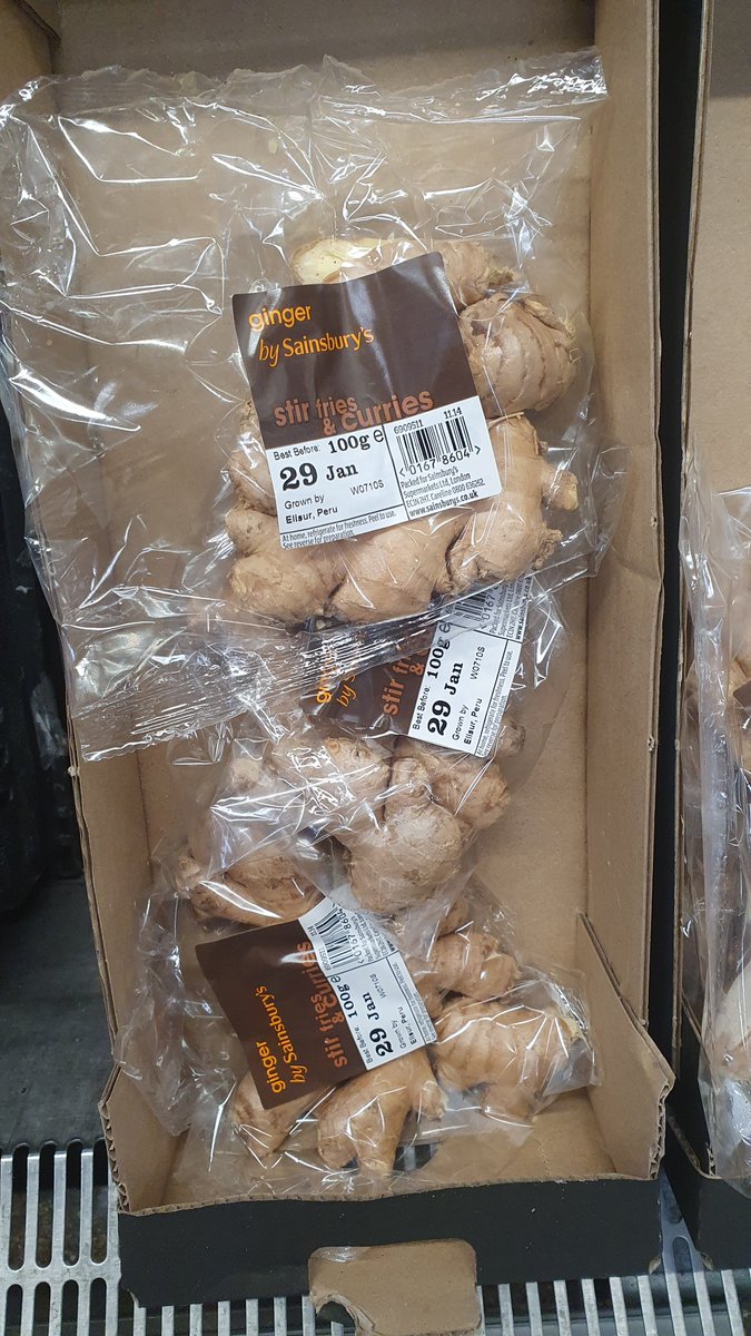 JudithQuin's tweet photo. @sainsburys Reducing plastic? Not at Charlton where ginger (usually no plastic) only available in plastic bags. It's a staple for me-I didn't buy. WORSE - apparently they're culling most of the in-person checkouts. What about the visually impaired? Harassed parents? The lonely? https://t.co/LDBvsiWhzL