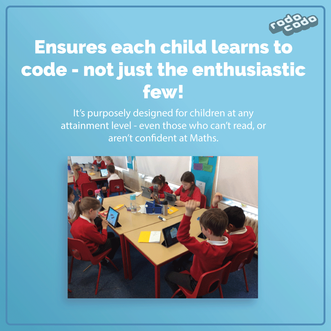 rodocodogame's tweet photo. Hi 👋 We're Rodocodo - We make teaching kids to code really easy. Even for teachers who don't know anything about coding. Follow along for updates, new info and free coding resources for your class! #rodocodo #stem #stemeducation #kidscoding https://t.co/czhvI55RRQ