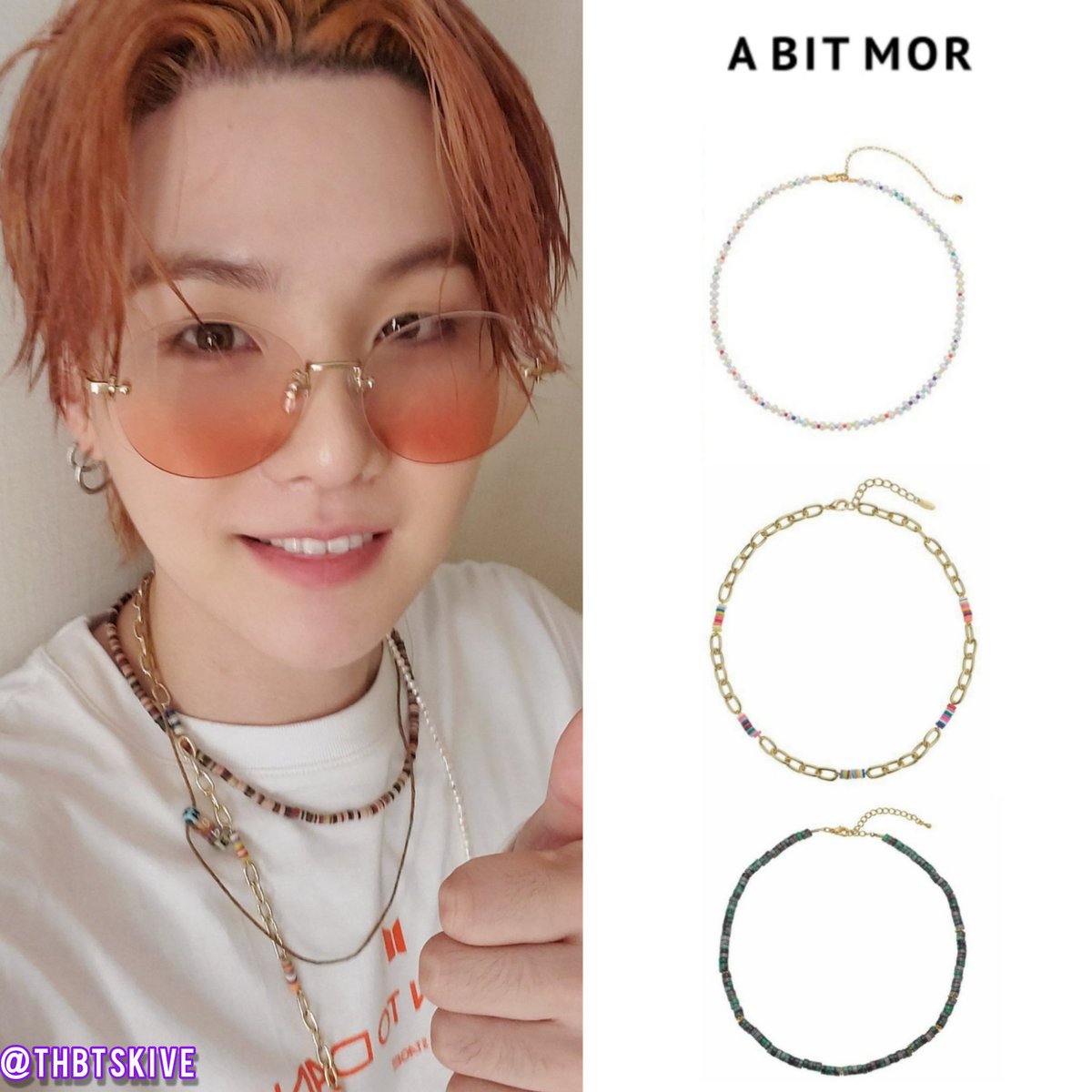 TheBTS_Bangtan's tweet photo. SUGA 💜
Wearing Necklace & bracelet by : #ABITMOR
Instagram post!
#BTS #방탄소년단 #SUGA #Sugastyle
#BTSStyle #BTSFashion #BTSARMY https://t.co/6aMus9UBOw