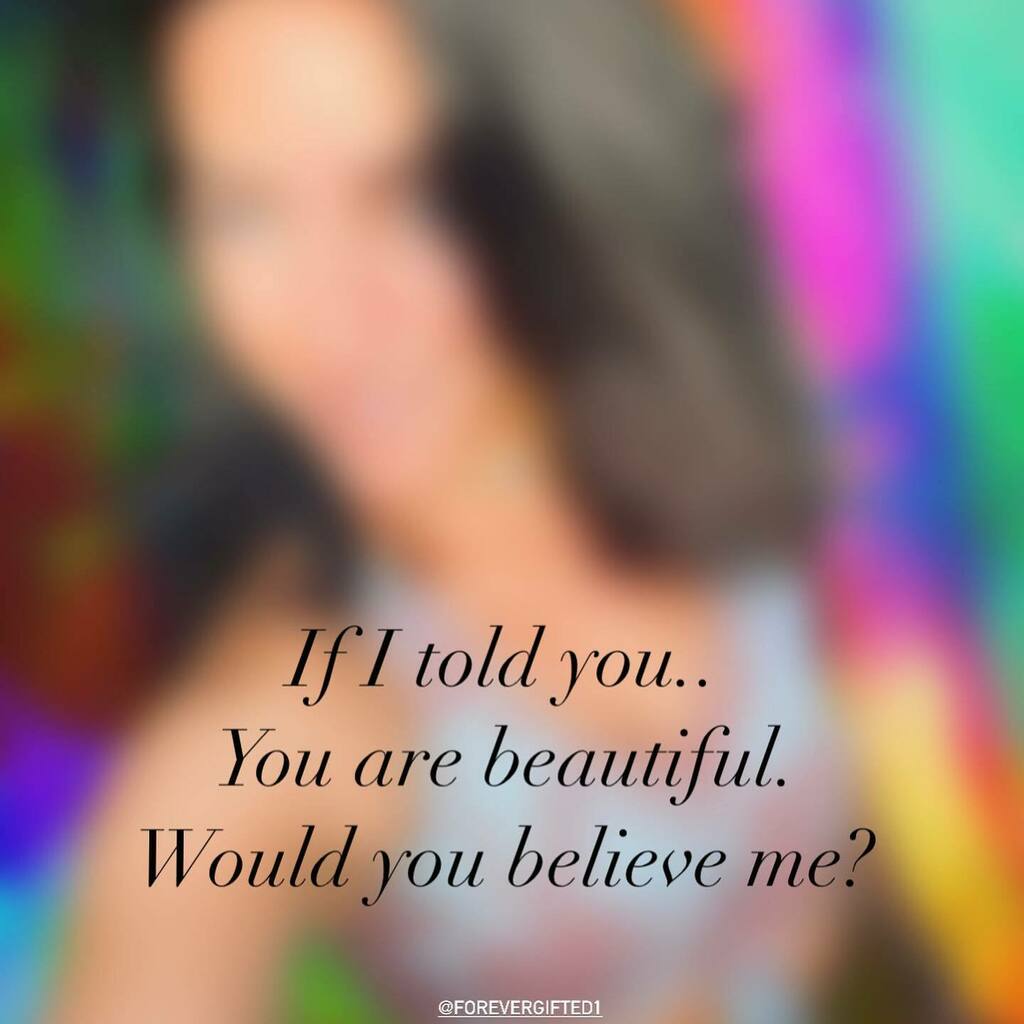 forevergifted11's tweet photo. Which would you believe? 

When someone pays you a compliment about your appearance or personality you may find it hard to accept it. May feel shy, feel embarrassed and then brush it off with a negative response. 
“Dont be silly. Im a mess, etc etc” and … https://t.co/tZUCWP5rYS https://t.co/Y8MCVxO4Td