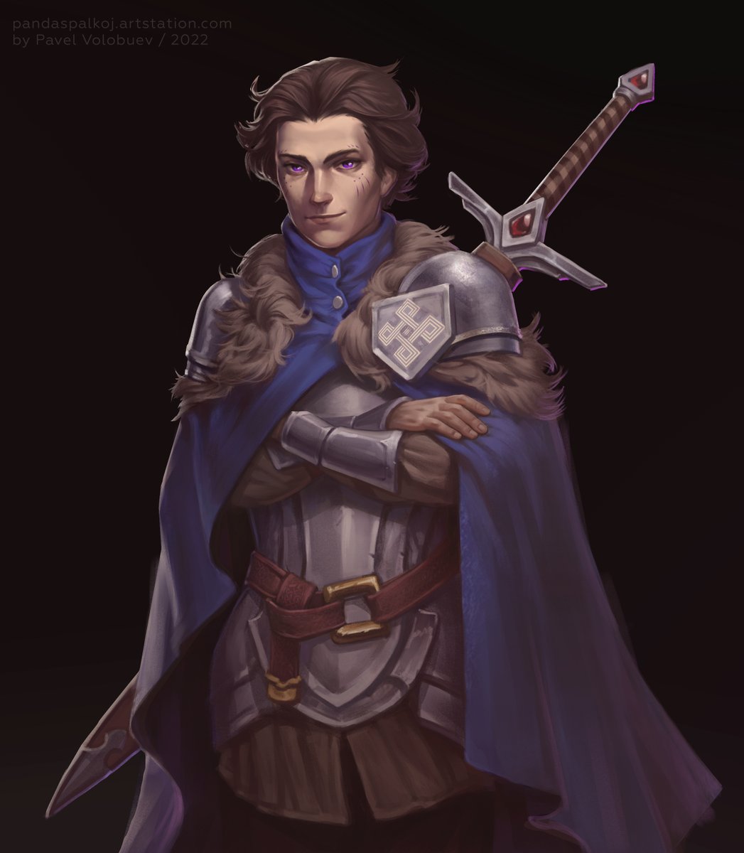 New commission for <a href="/FlyingFishy58/">Flying Fish Guy</a> 
This guy made the most wonderful reflist I've ever seen!

#ArtistOnTwitter #fantasy #fantasyart  #digitalart #characterdesign #illustration #Commission #commissionart  #OC #dungeonsanddragons #DnD #DnDcharacter #warrior