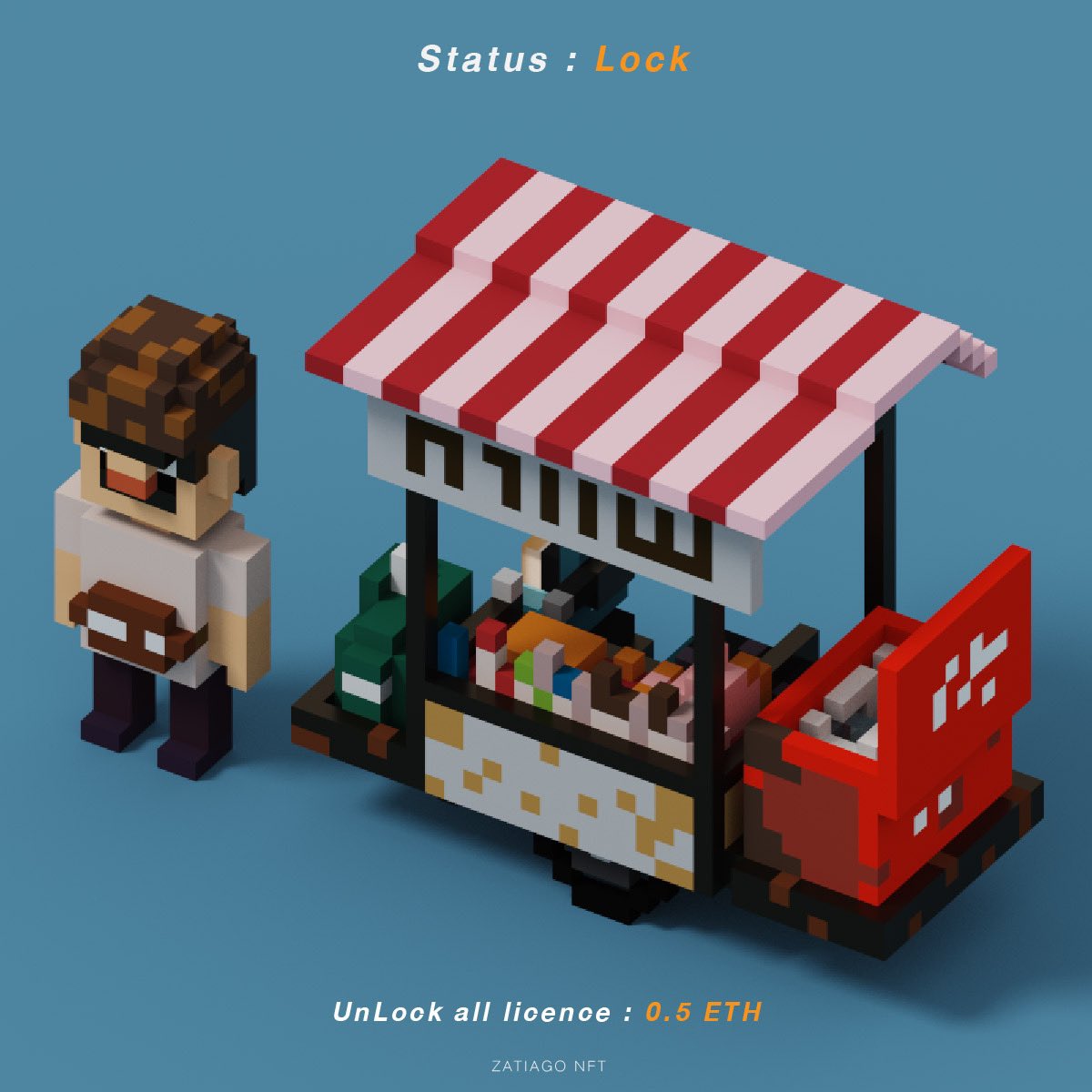zatiago_studio's tweet photo. Voxel Art : 
ตลาดคนเดิน Thai Market Collection 🍛🍔🥞🍩

ดู Collection อื่นได้ที่ 

https://t.co/hknqw8djRS
https://t.co/xKWi2S5SBA
https://t.co/DBZUftfBnP

#nftcollector #NFTCommunity #NFT #NFTs #NFTTHAILAND #procreate #NFTThaicommunity #NFTthai #voxel #voxelart #magicavoxel https://t.co/IcbCfFdaas