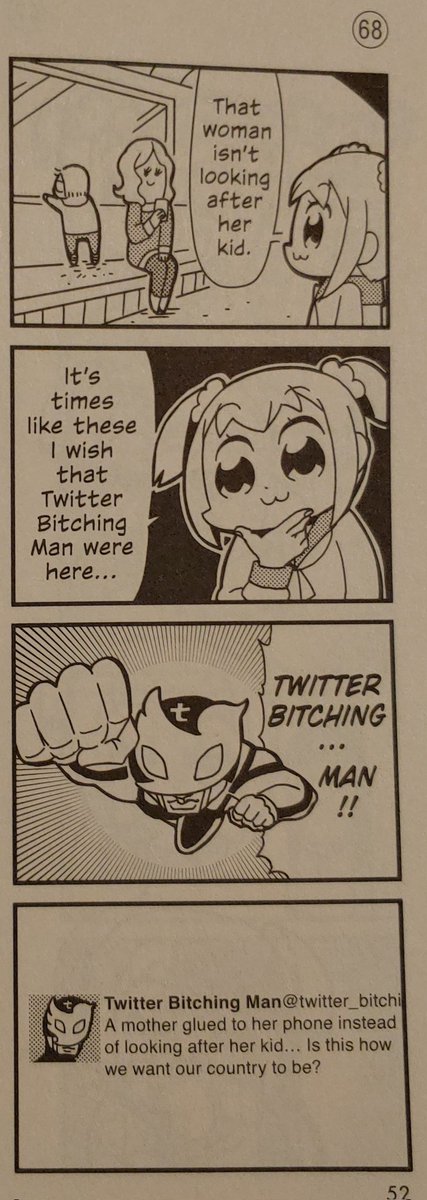 Strange_Soldier's tweet photo. I wish I remembered this gag from the Pop Team Epic manga sooner. It's comedy gold. https://t.co/rvFCSdIIiG